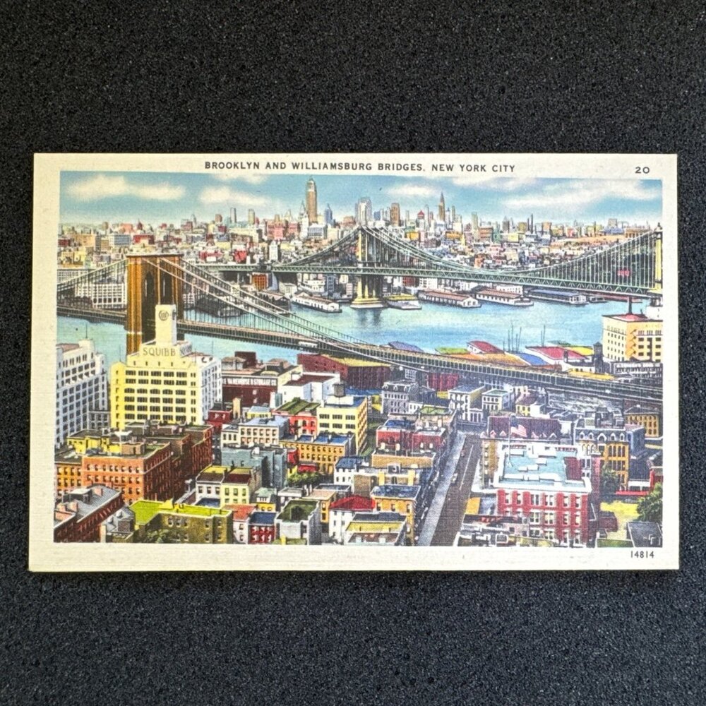 New York City Postcards (17) Views NYC Buildings Vintage Old NY Post Cards 1943 - Picture 9 of 16